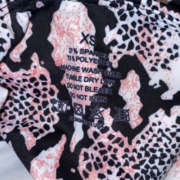 Pink Anaconda High Waist Snake Print Figure Slim Leggings - Picture 4 of 5